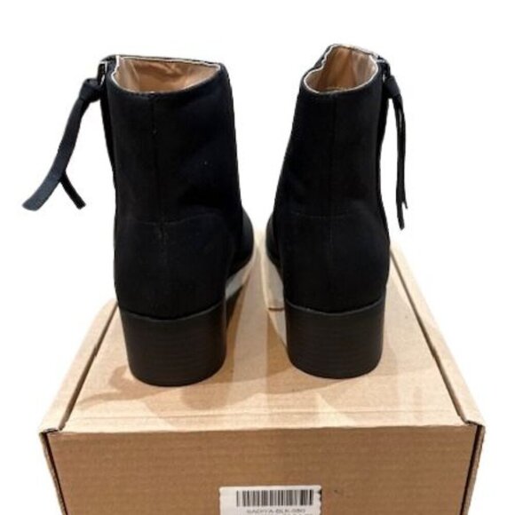 Journee Collection “Sadiya” Faux Suede Pointed Toe Booties in Black – Size 8 - Picture 3 of 9